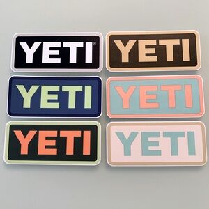 YETI Logo Sticker Set